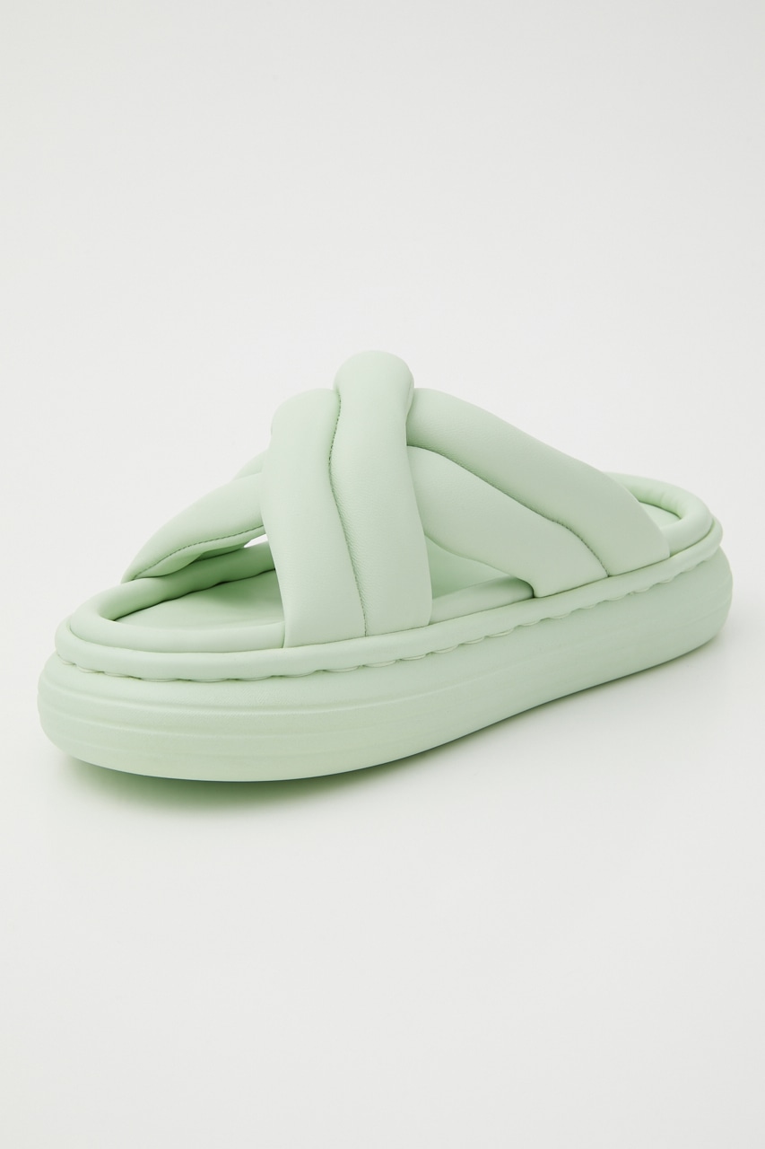 パファーライトクロスサンダル GRN 22.0cm