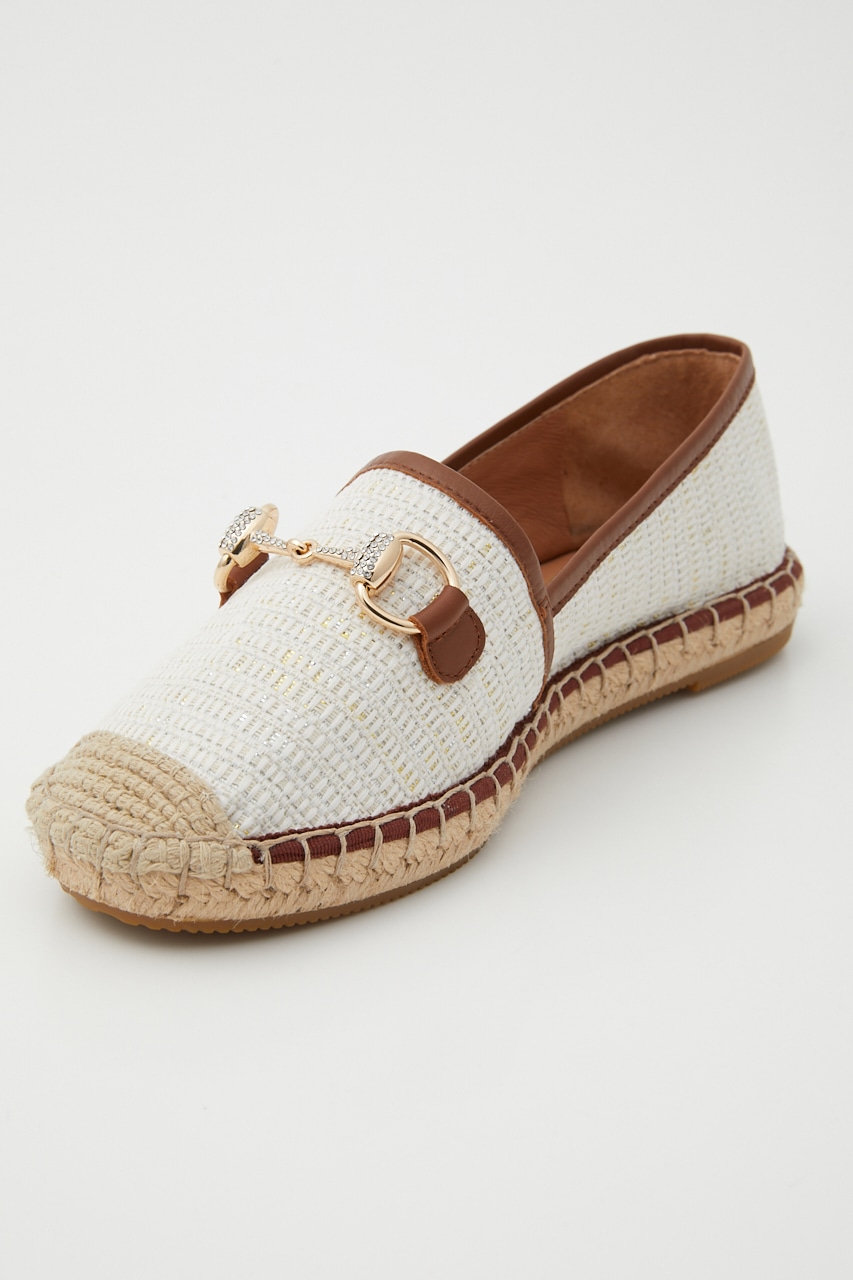 ハシバミビットエスパドリーユ 柄ECRU 22.5cm