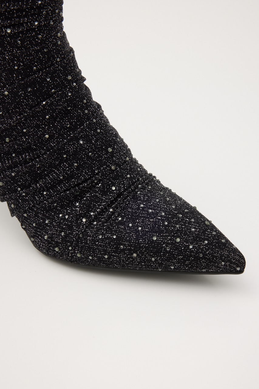 サリーチュールストーンブーティー BLK 24.5cm