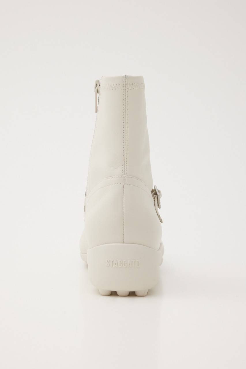 ドライビングリボンコンビストレッチブーツ WHT 23.5cm