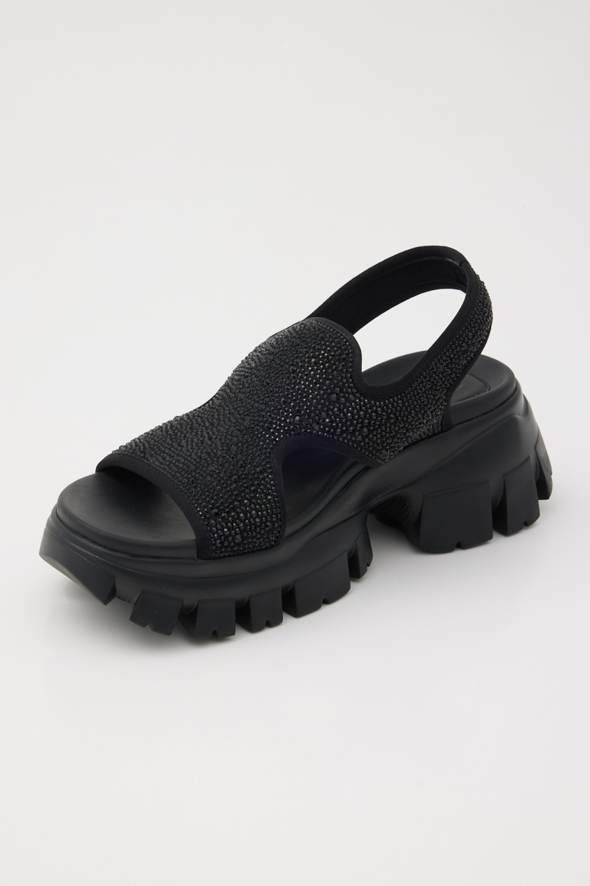 コメットラギッドソールサンダル BLK 23.0cm