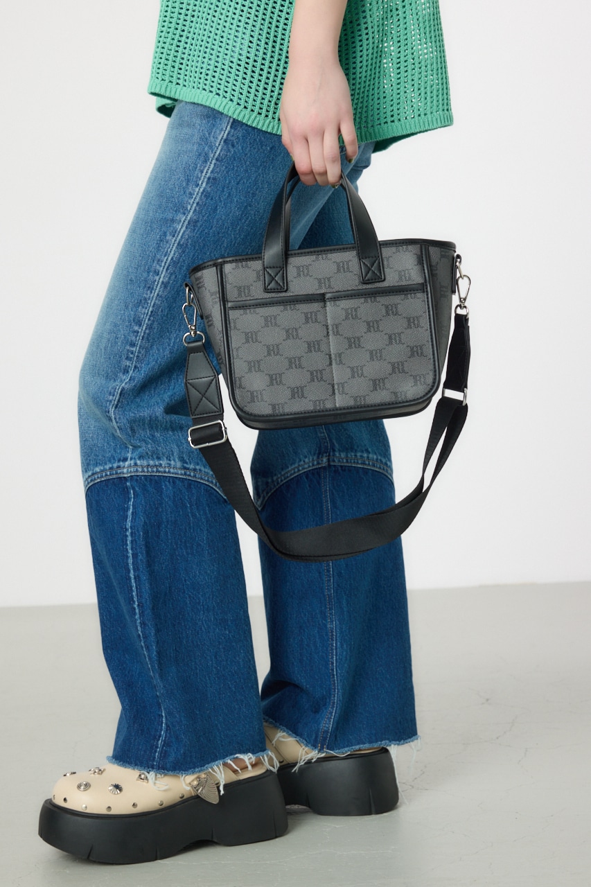 クラシック2WAYトート 柄BLK FREE