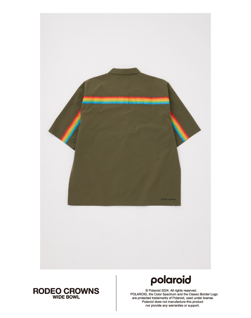 Polaroid バックラインシャツ KHA L