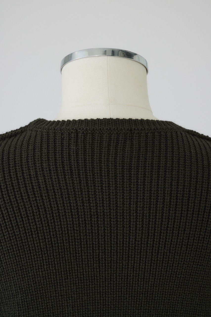 【LIMITED SALE】4type oversized knit tops D/GRN FREE