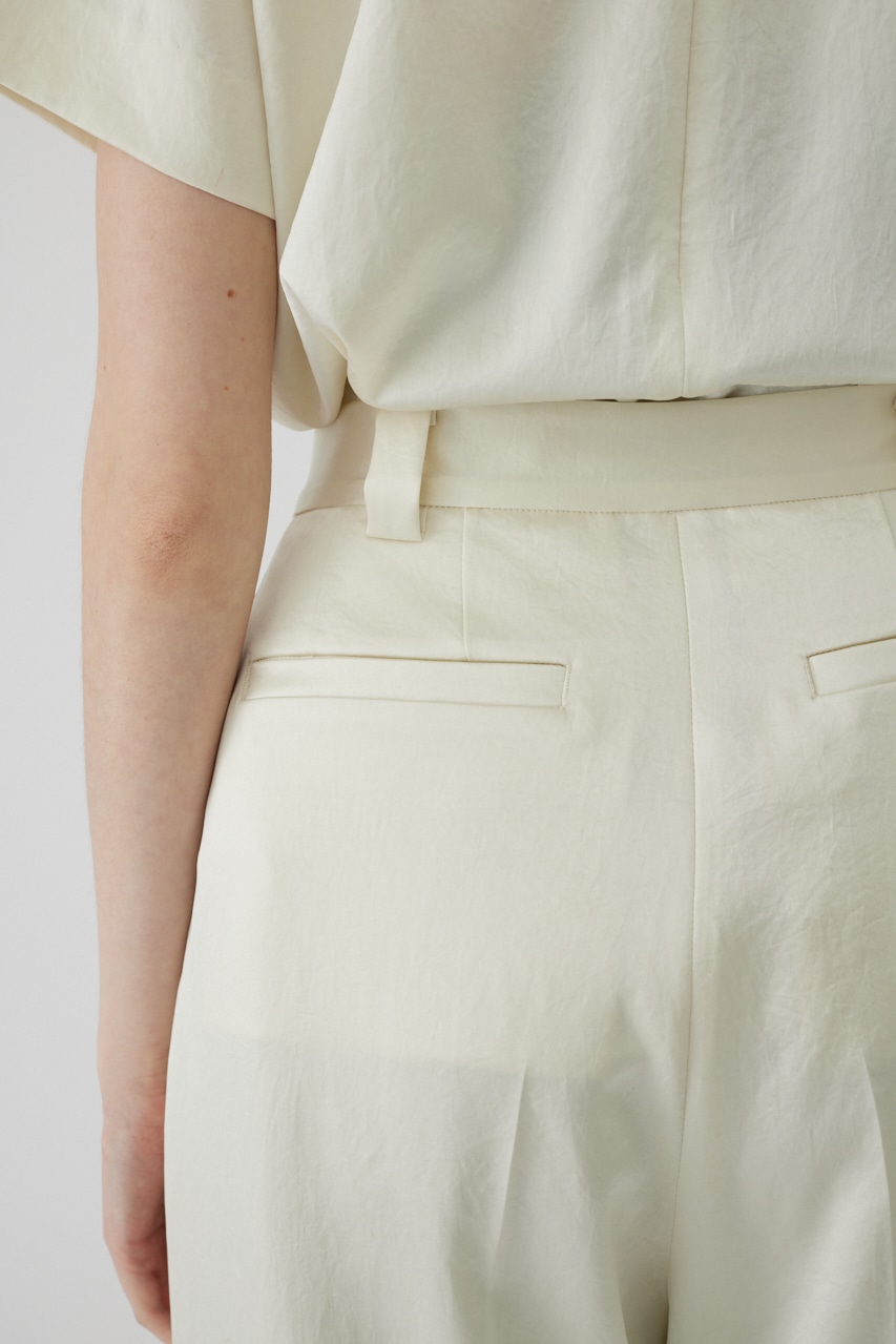 Loose satin slacks L/BEG 36