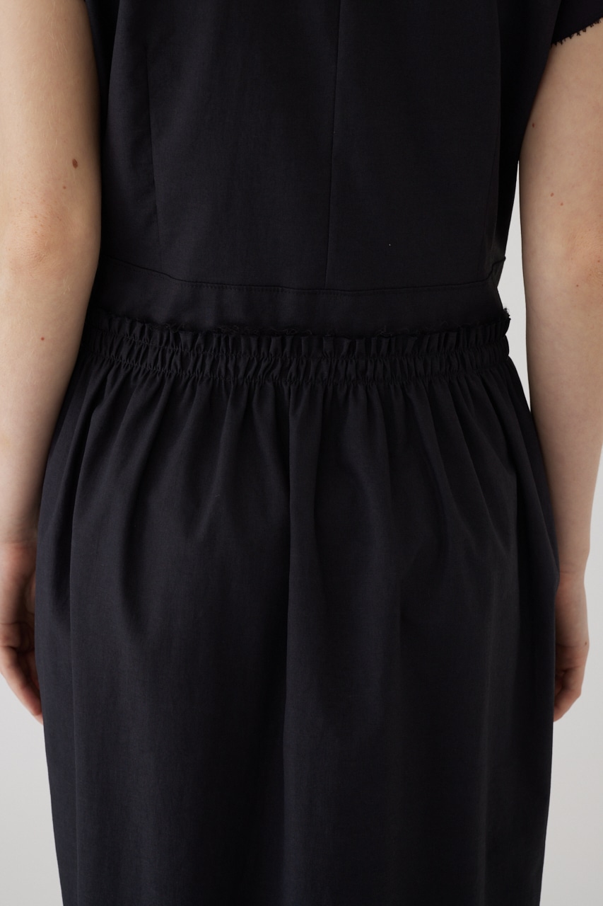 Waist narrow long dress BLK 36