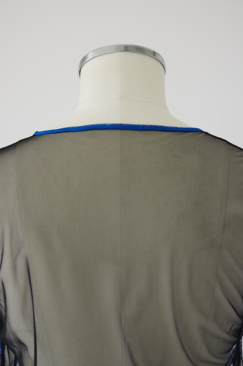 Photograph printed tops BLK FREE