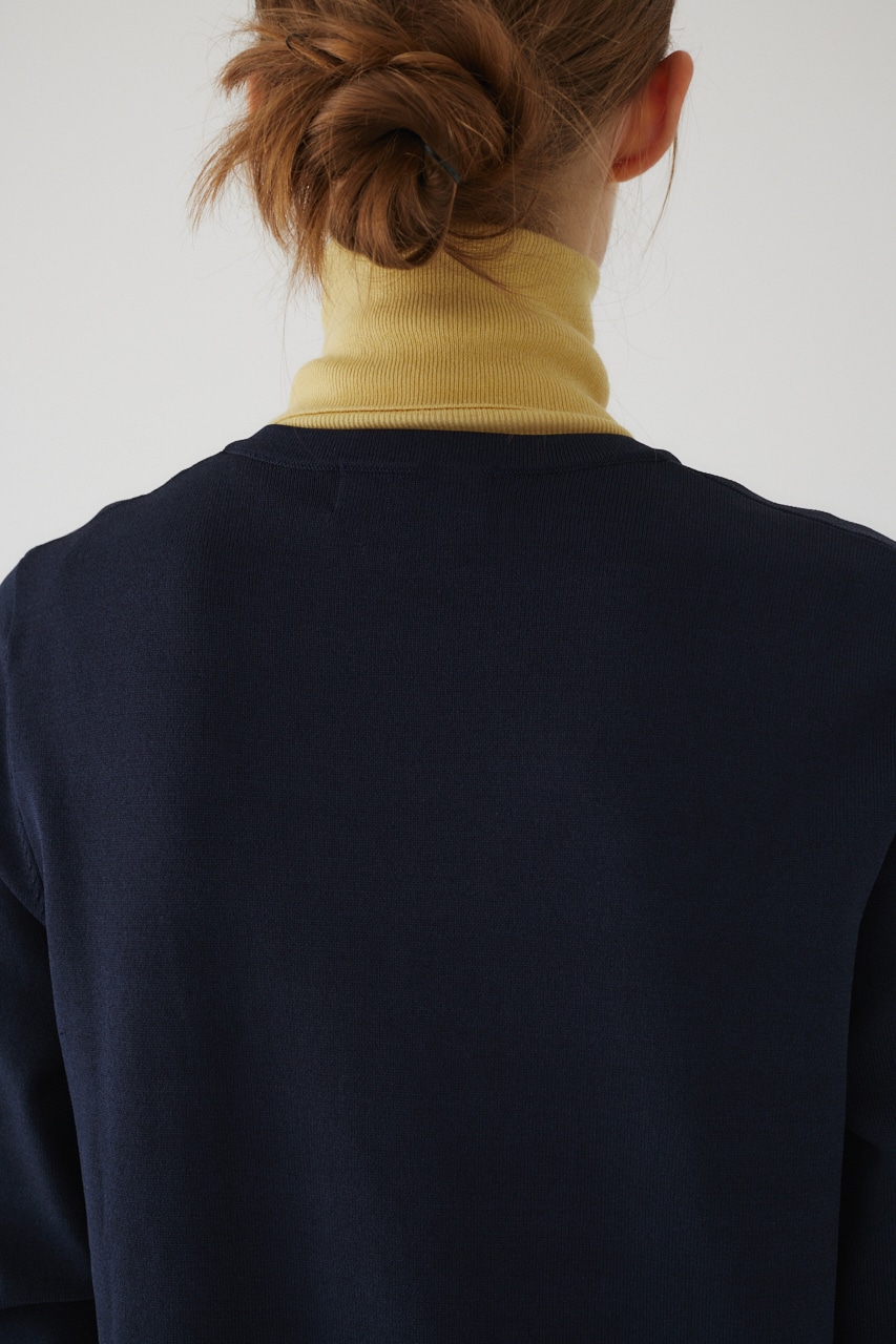 【LIMITED SALE】Fringe flare dress NVY 36