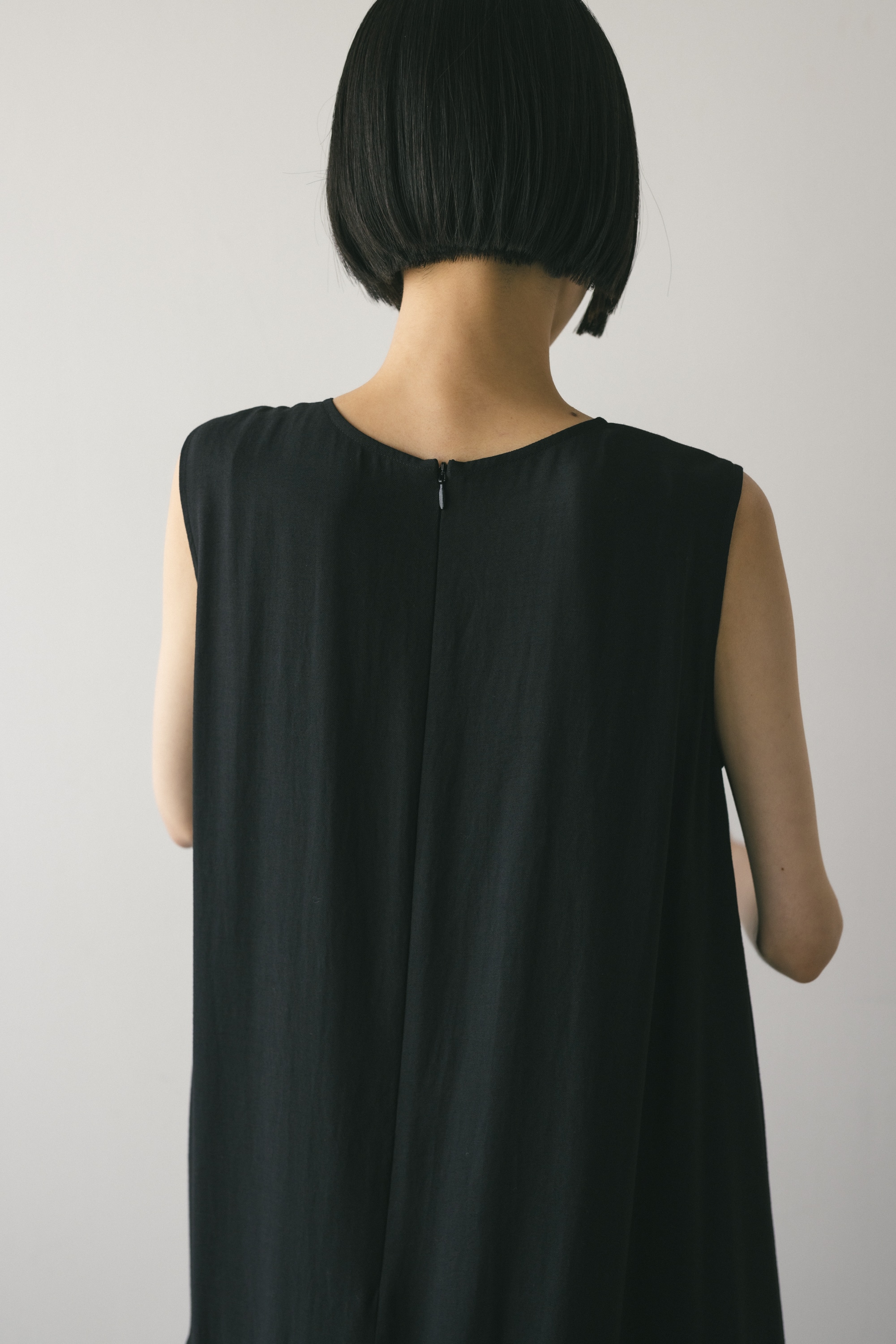 ティアードフレアワンピース BLK S