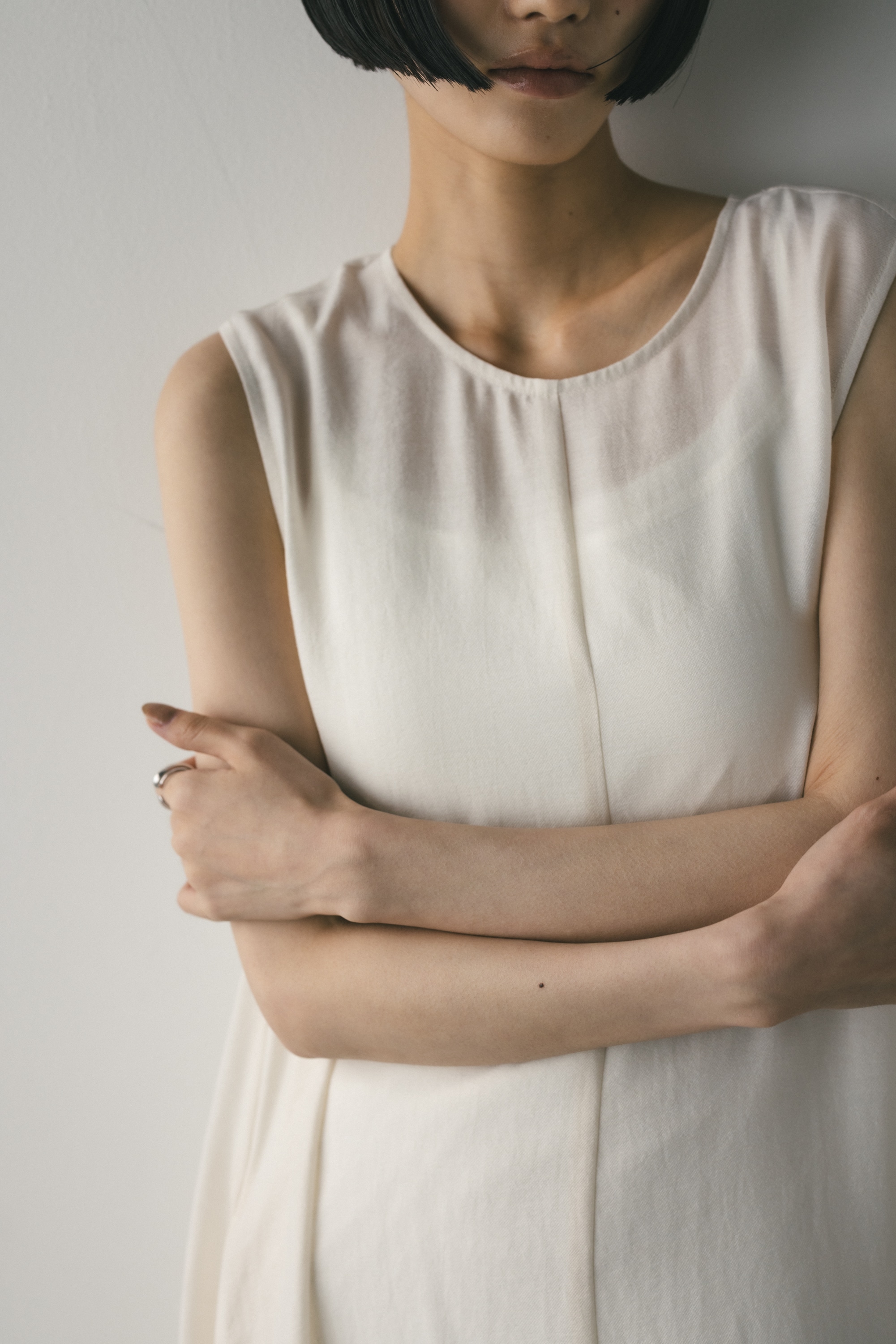 ティアードフレアワンピース IVOY M