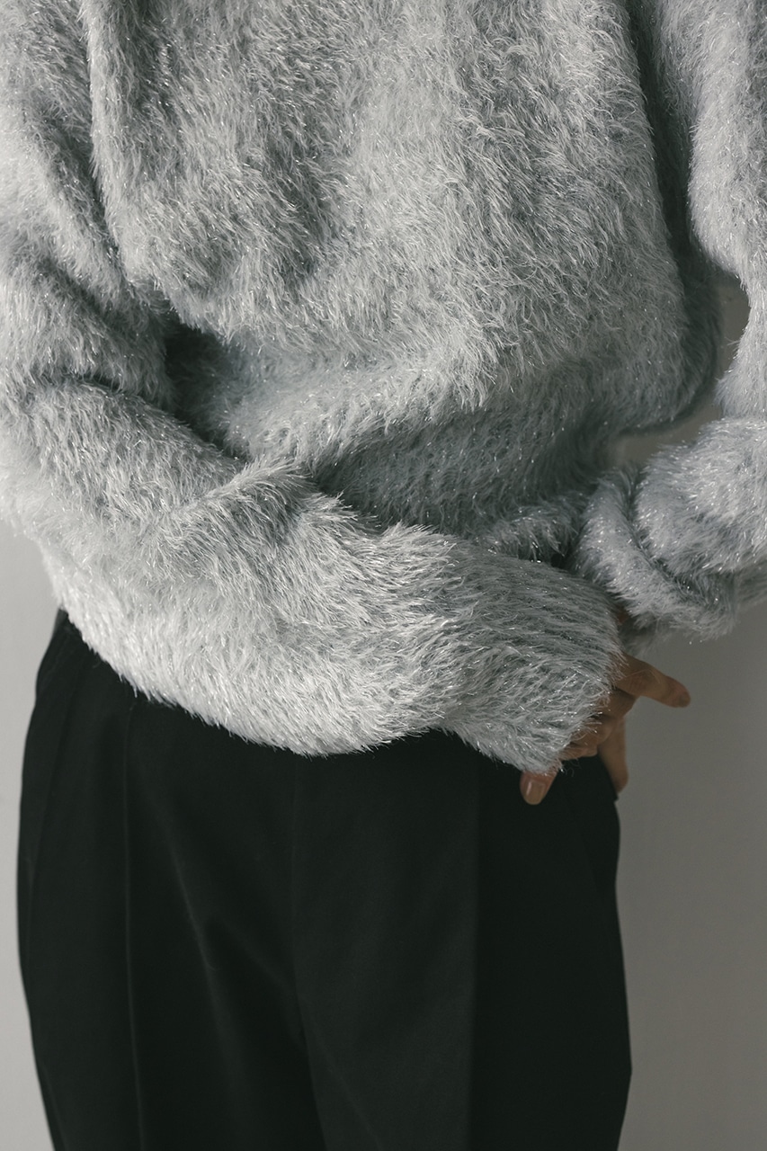 グロスシャギーフォルムニット SLV FREE