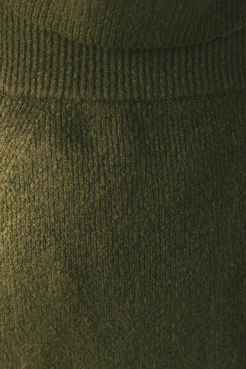 コクーンニットミニスカート KHA S