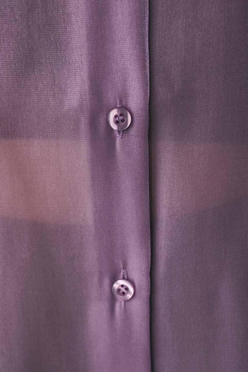 メタリックシアーシャツ L/PUR FREE