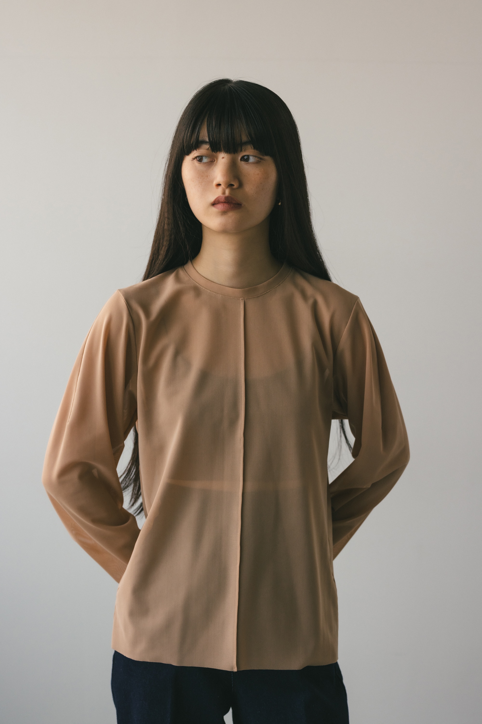 STYLEMIXER | ソフトメッシュトップ (シャツ・ブラウス ) |SHEL