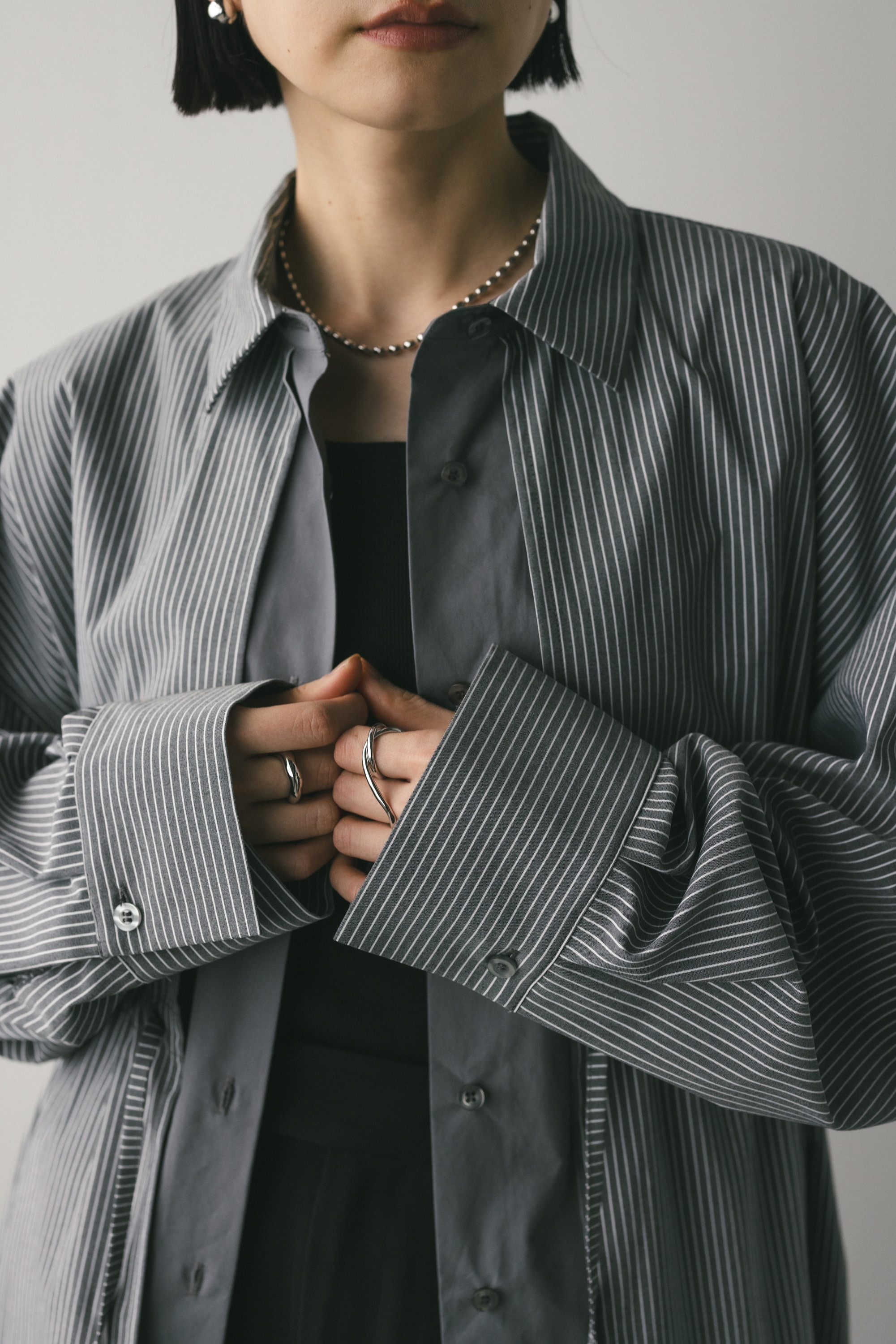 レイヤーコンビシャツ GRY FREE