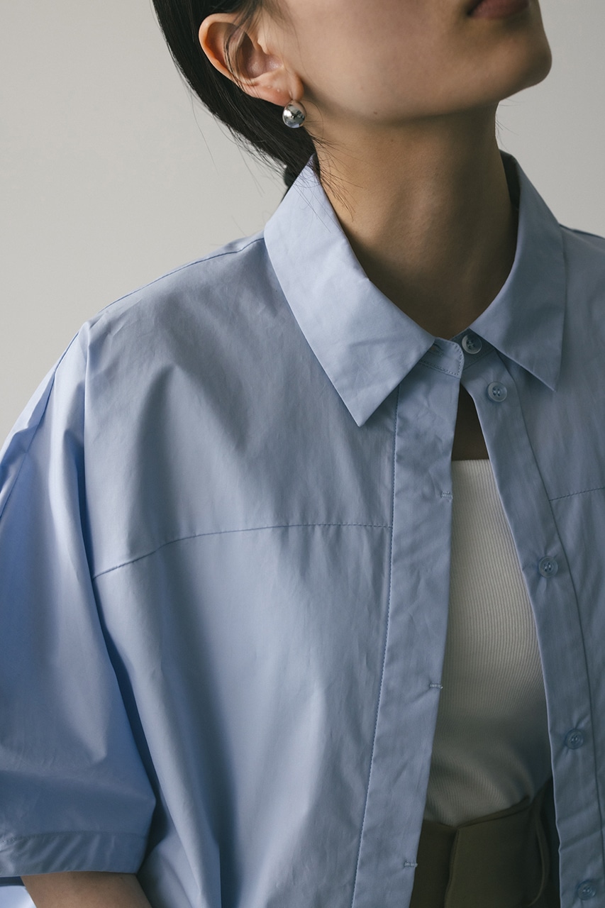 テントスリーブルーズシャツ SAX FREE