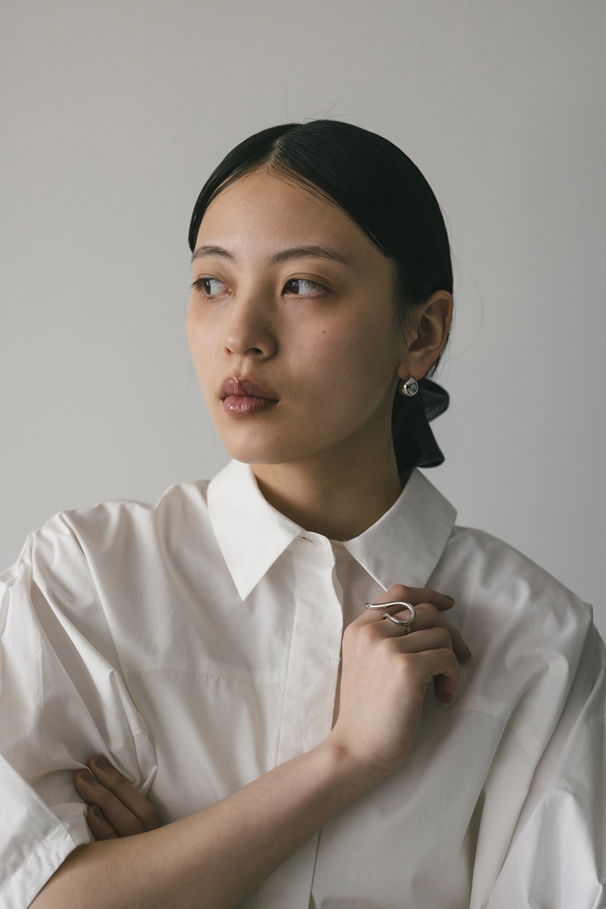 テントスリーブルーズシャツ WHT FREE