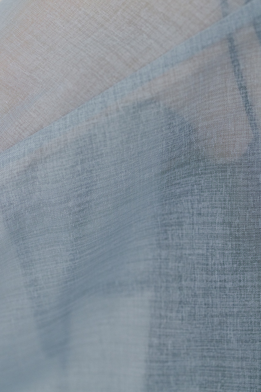 ルーズポケットシアーシャツ BLU FREE