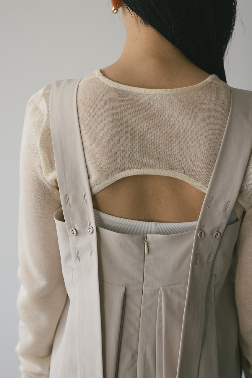 サイドパネルフレアワンピース IVOY M