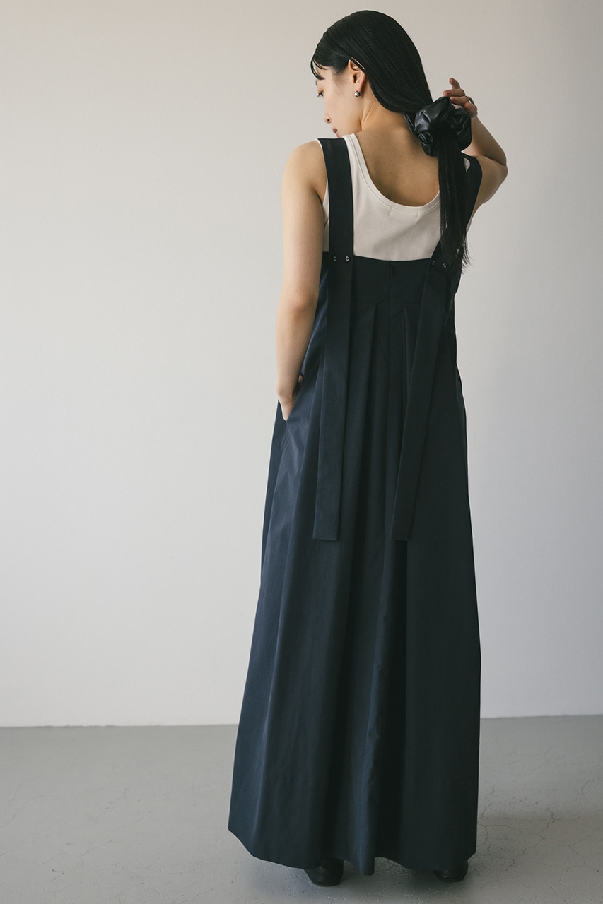 サイドパネルフレアワンピース NVY M