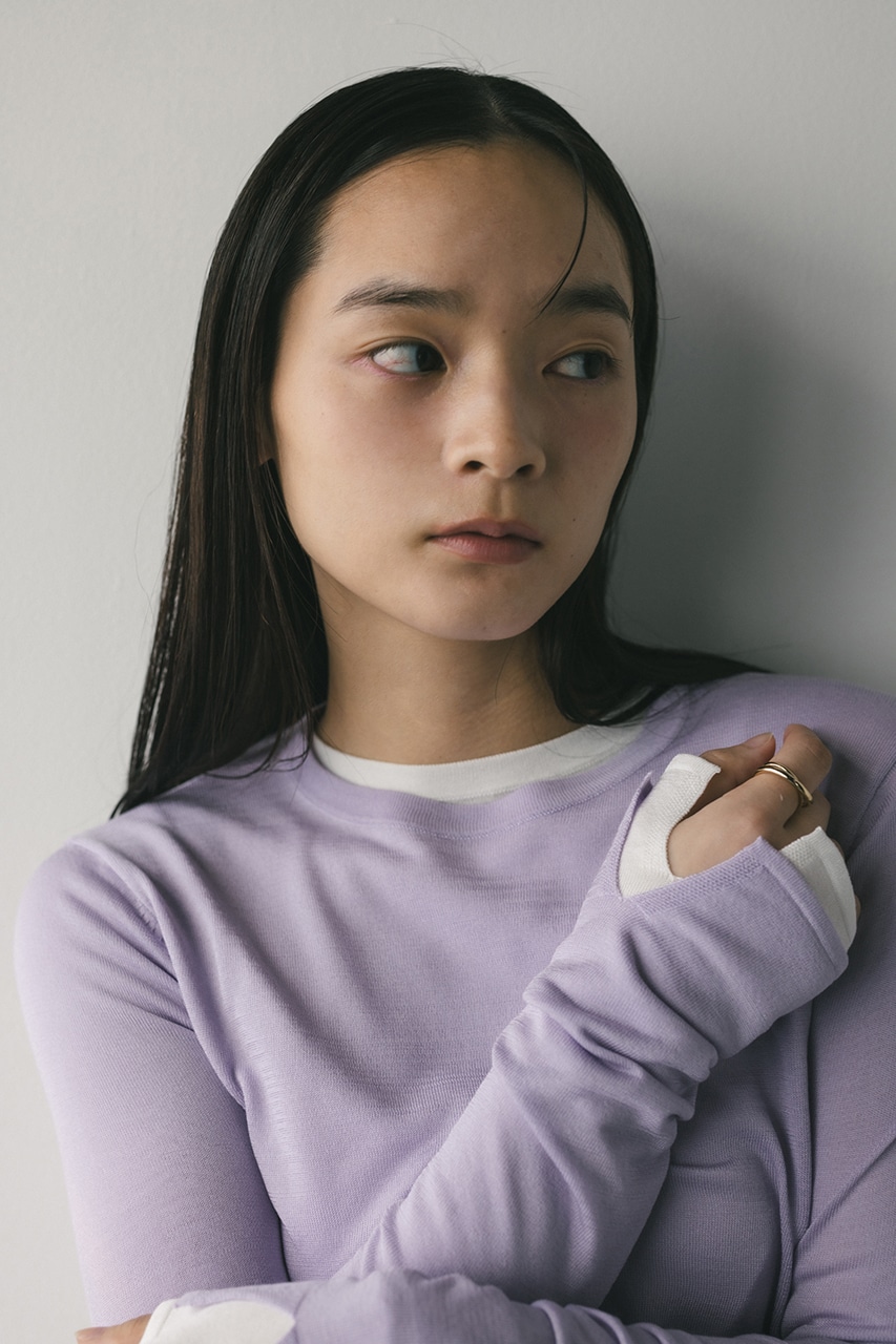 スリットスリーブニット L/PUR FREE