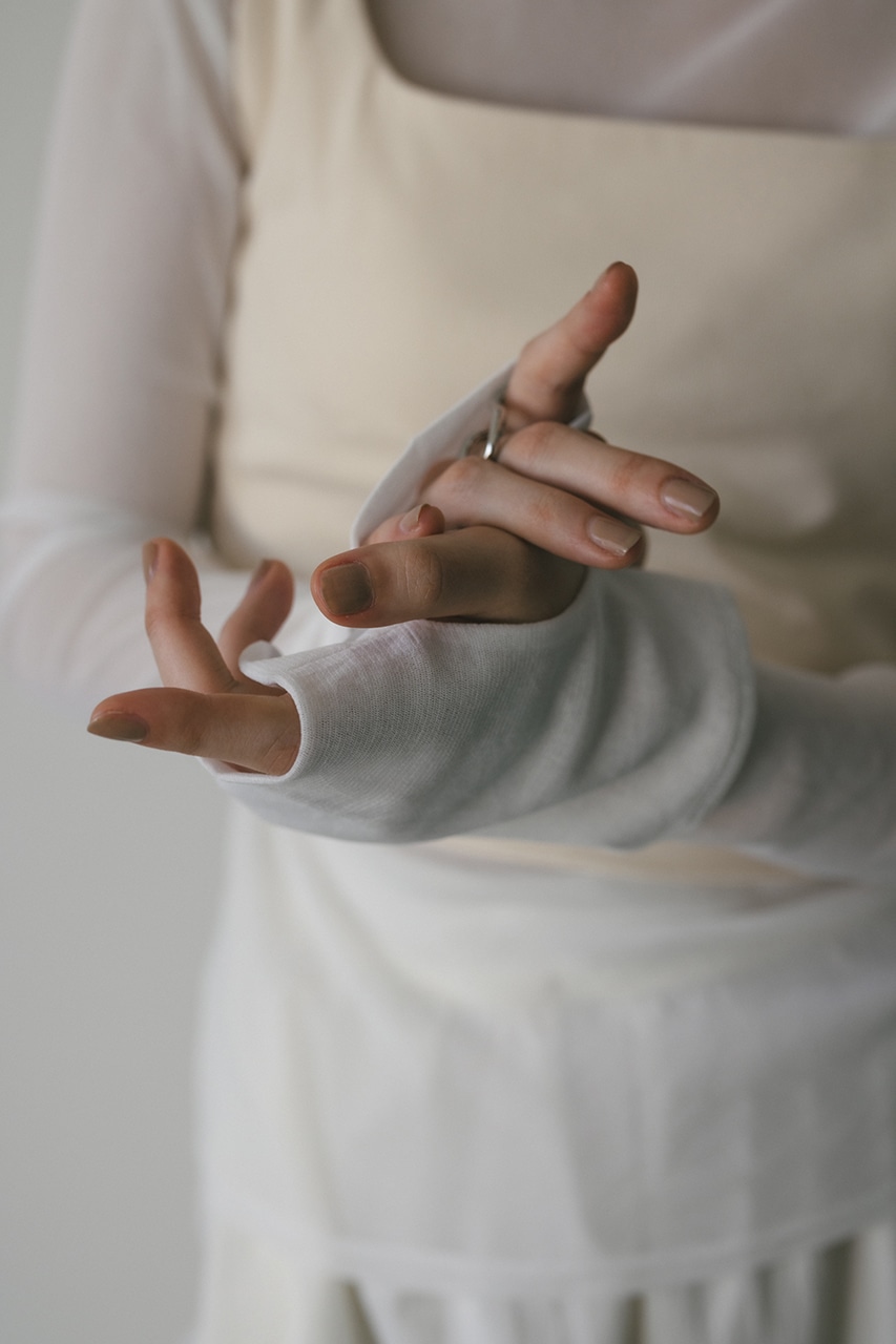 2ピーススクエアビスチェシアートップ WHT FREE