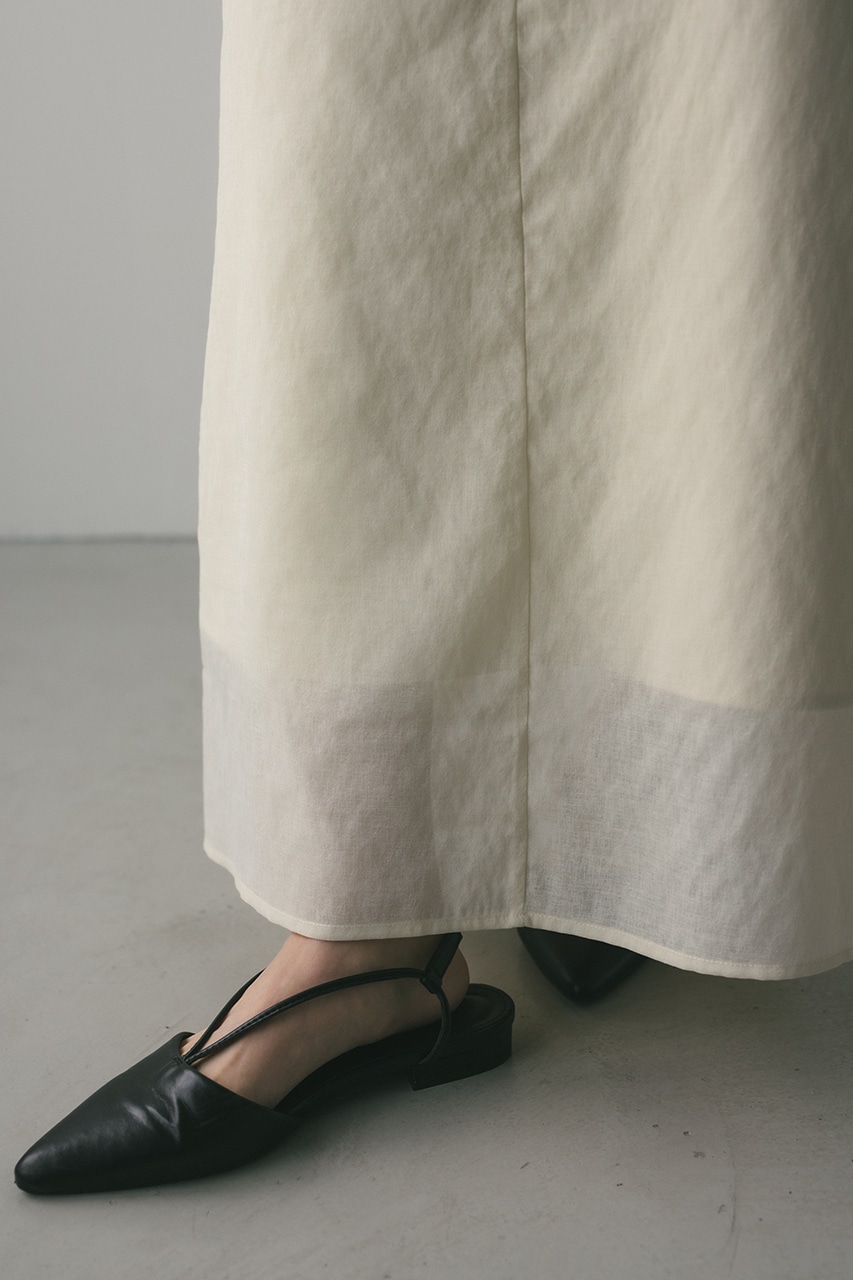 シアーレイヤードスカート IVOY M