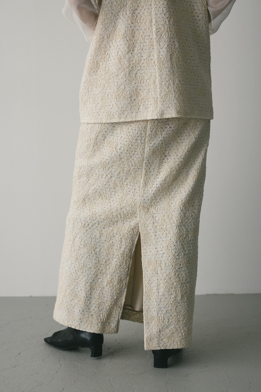 エンブロイダリーレーススカート IVOY S