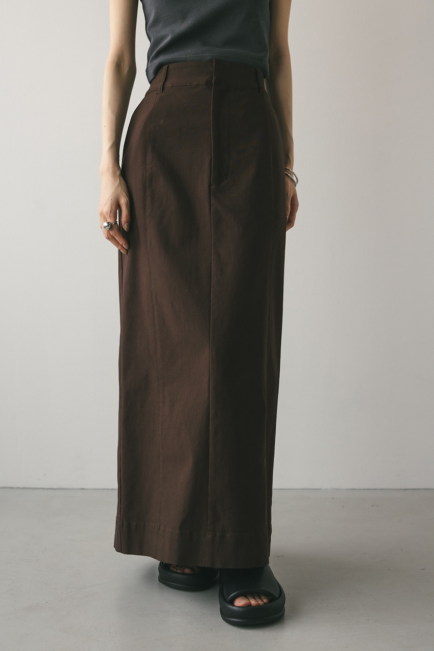 ハイストレッチタイトスカート BRN M