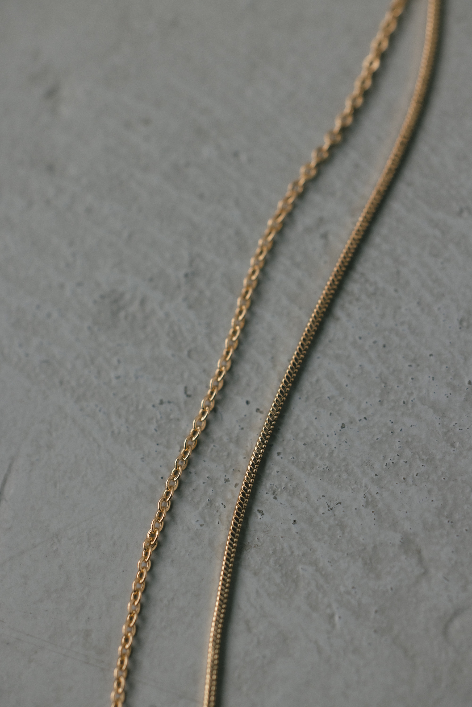 ダブルラインモチーフネックレス GLD FREE