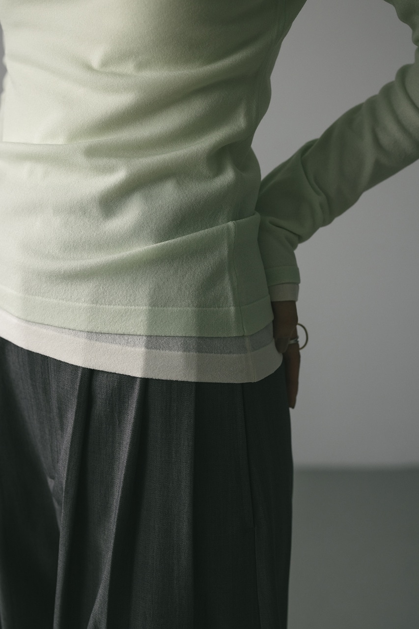 ハイゲージニットトップ MINT FREE