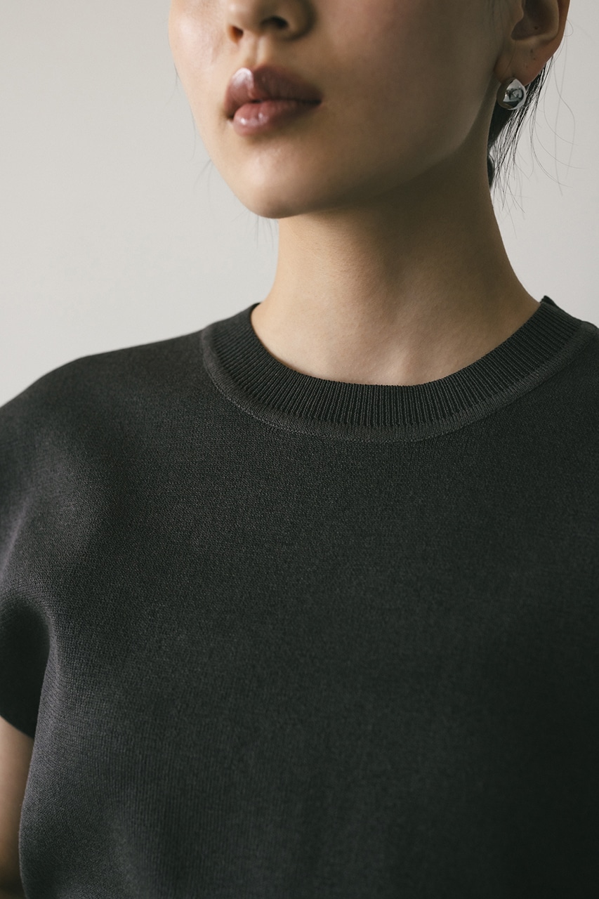 ショルダータックショートニット GRY FREE