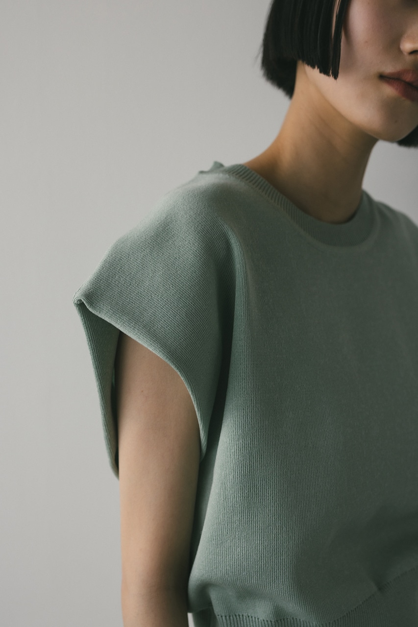 ショルダータックショートニット MINT FREE