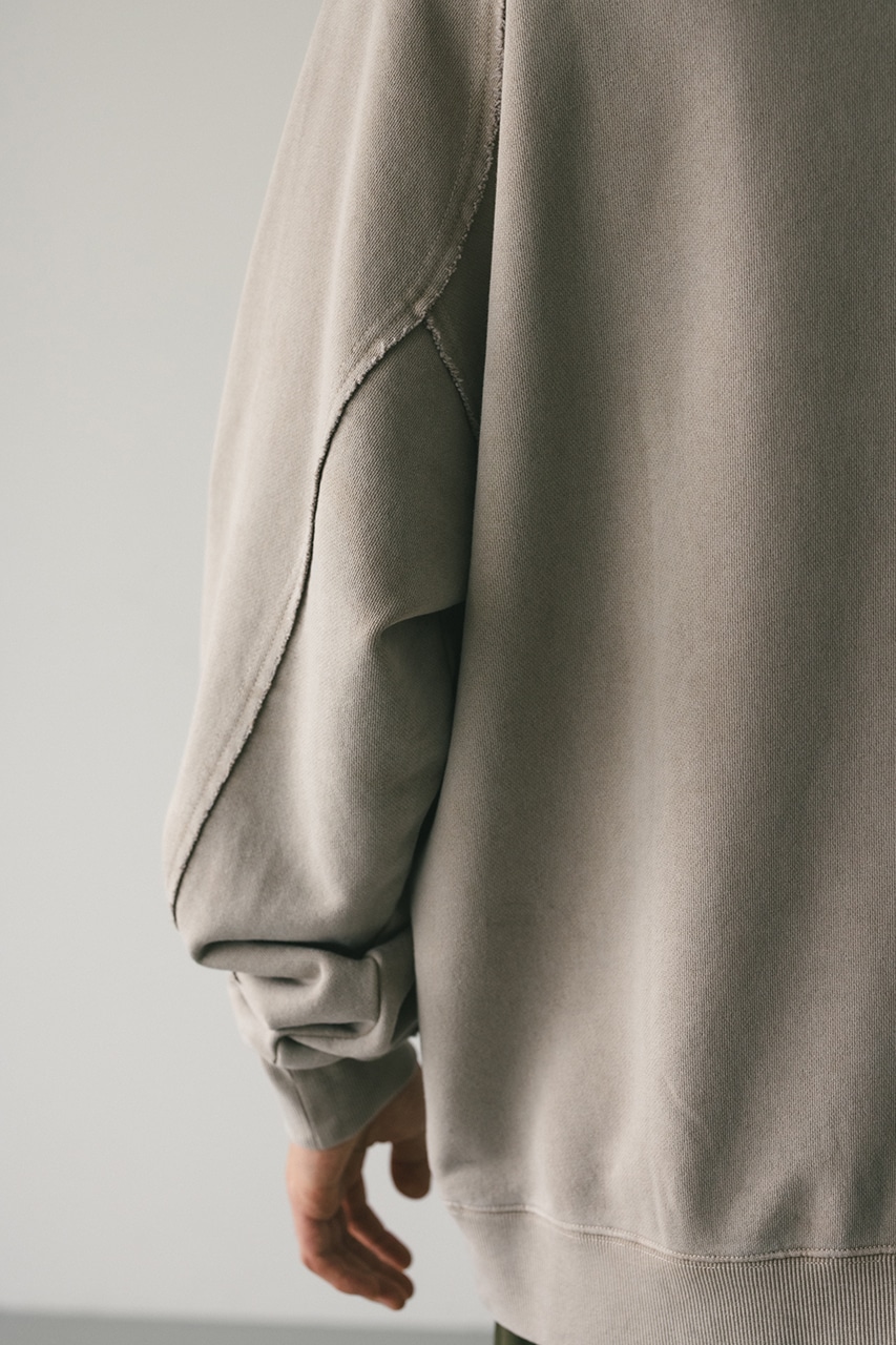 ピグメントクルーネックスウェット BEG L