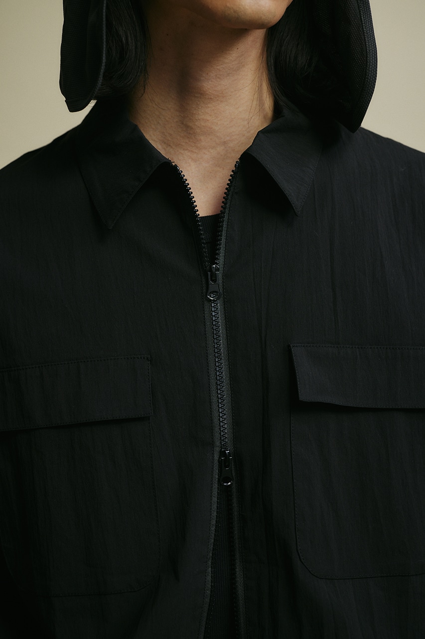 ACTIVE撥水デタッチャブルシャツ BLK M