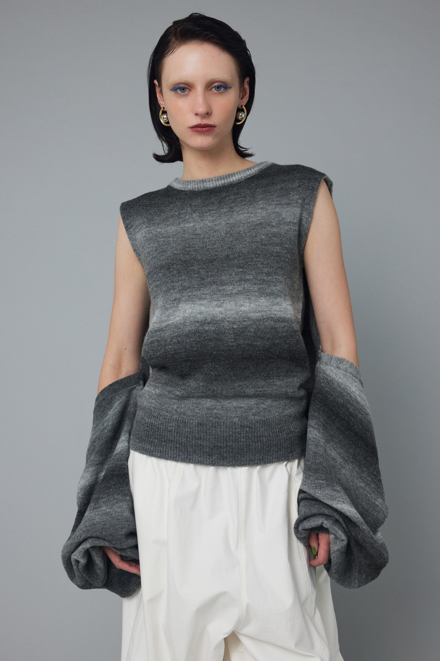 Many way gradation tops GRY FREE