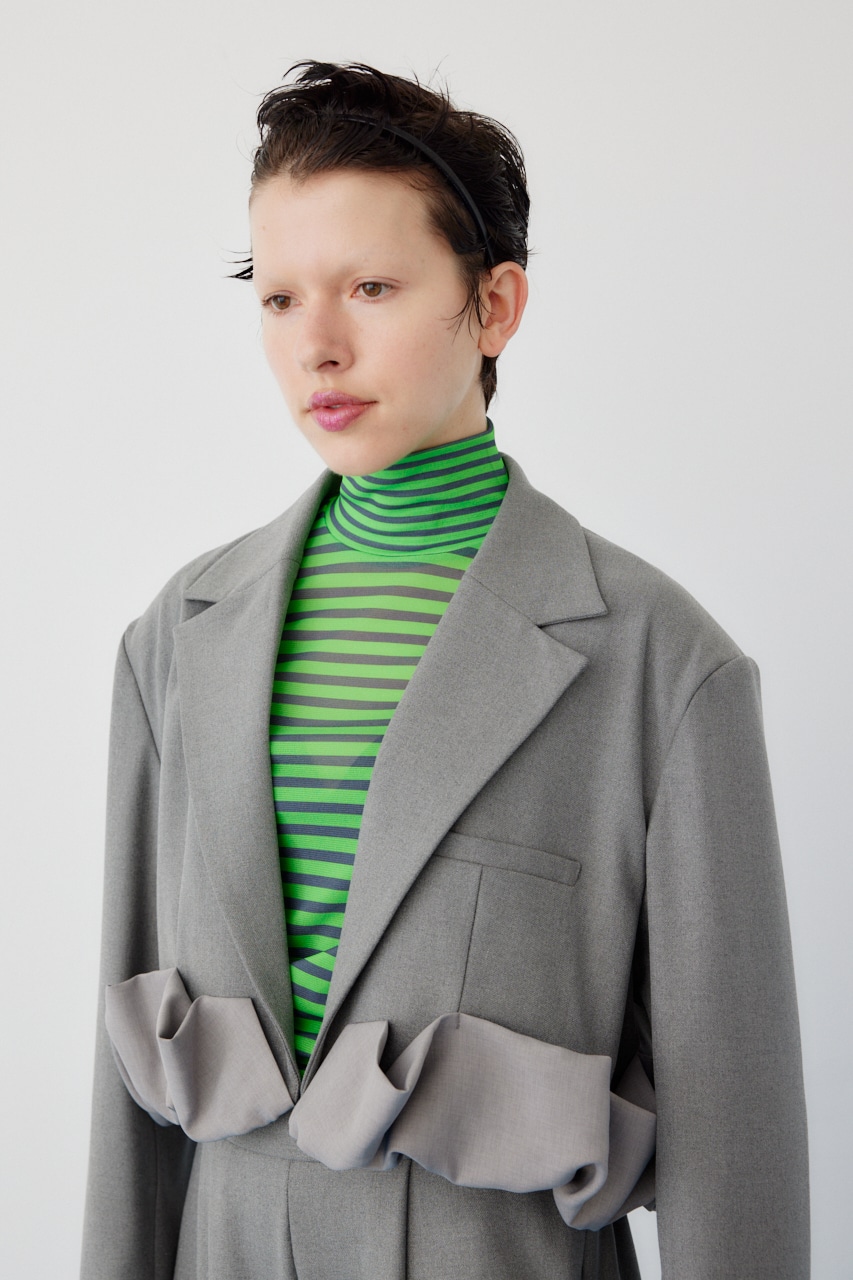 Balloon short jacket GRY FREE