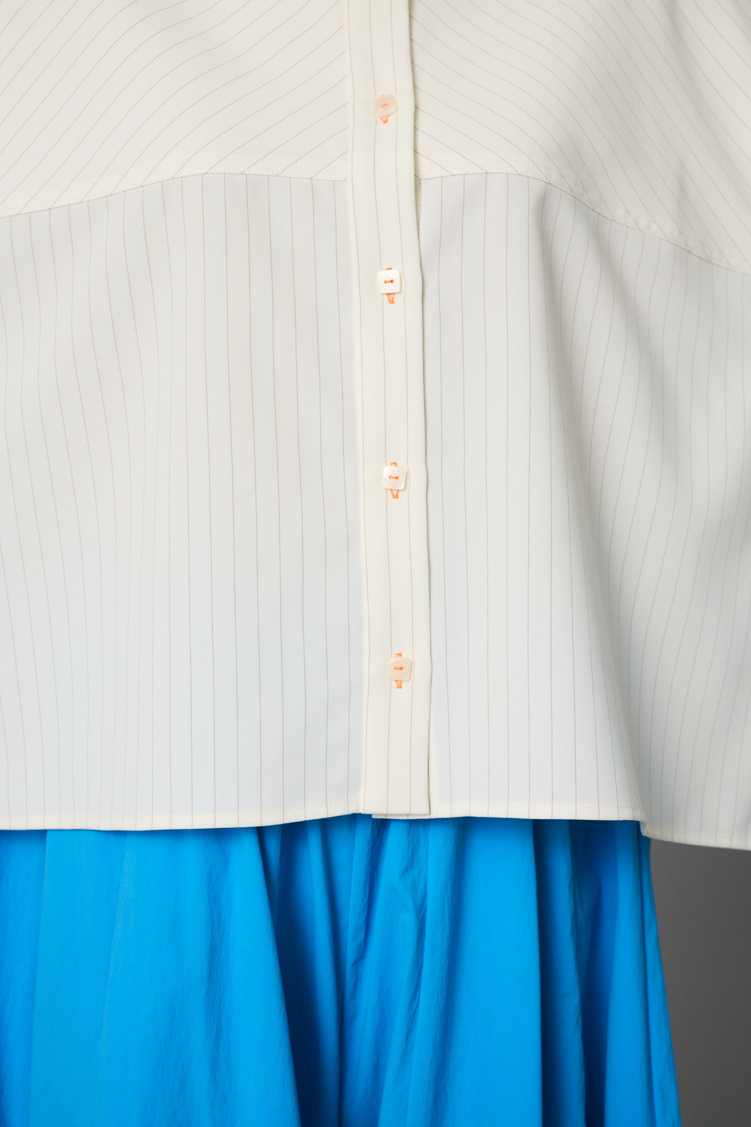 Stripe half sleeve shirt 柄WHT FREE