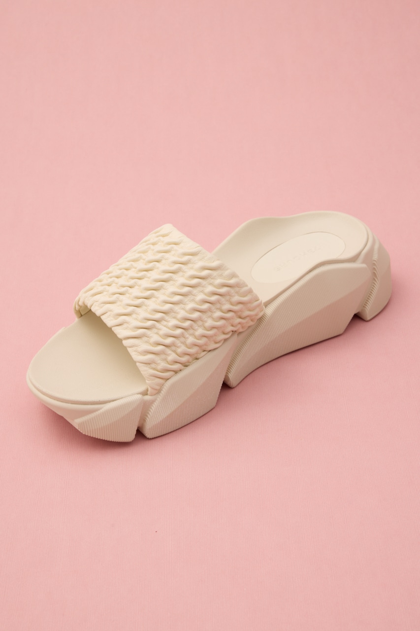 ガボンボリュームサンダル WHT 23.5cm