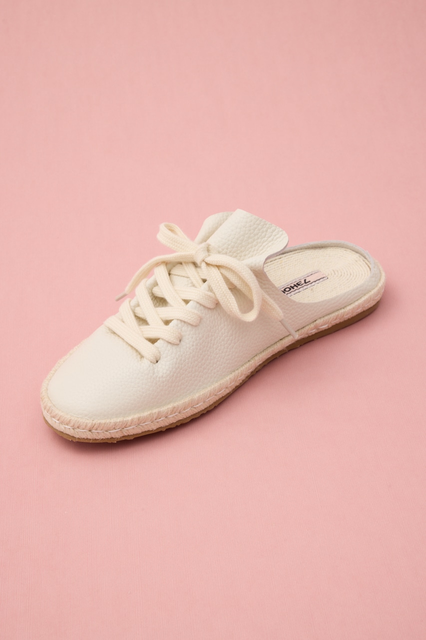 レースアップスニーカーサンダル WHT 23.0cm