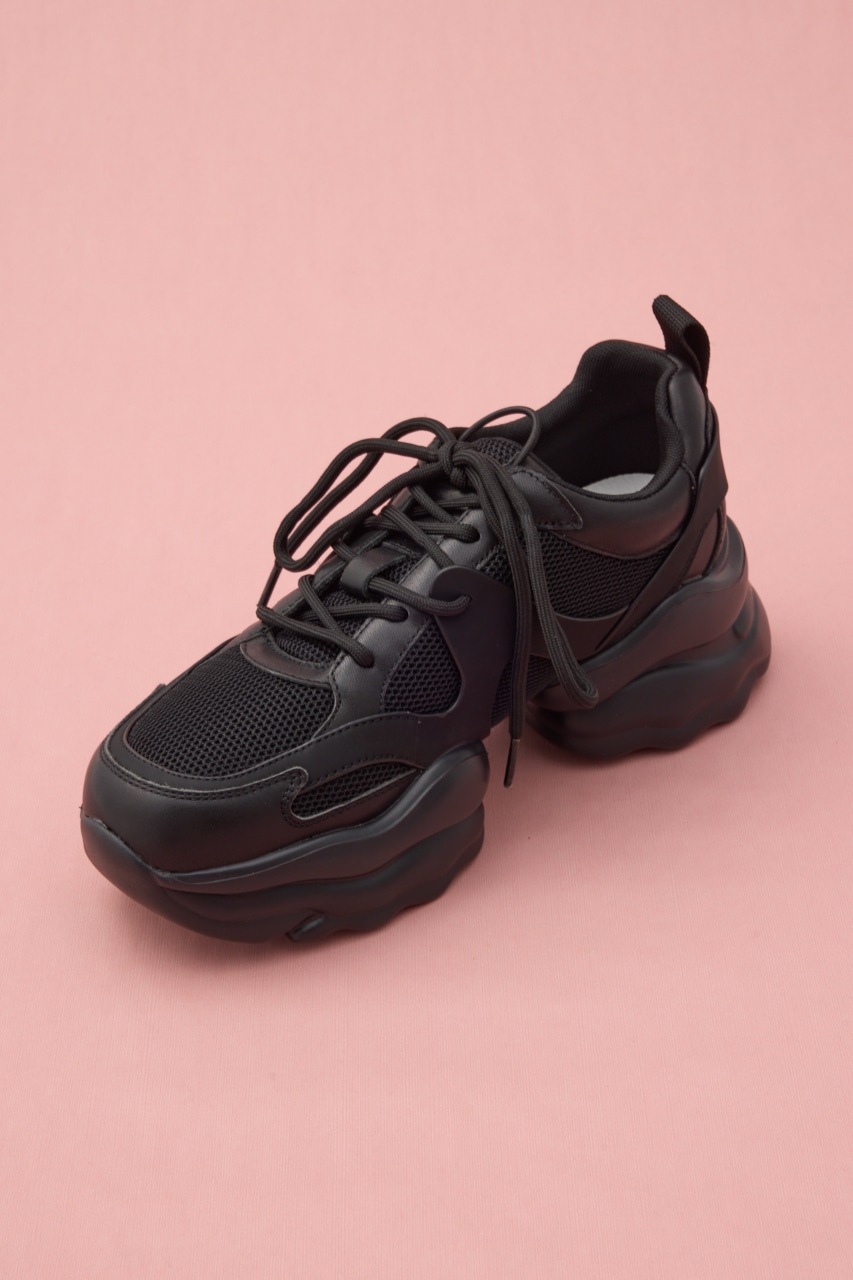 ボストランスボリュームスニーカー BLK 23.5cm