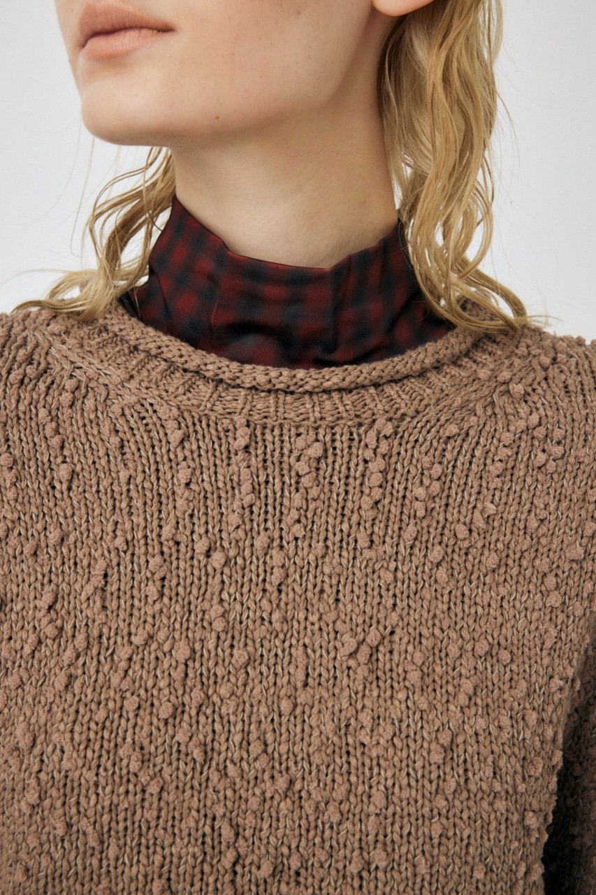 Knuth Marf/クヌースマーフ】wide sleeve high neck knit/ワイド