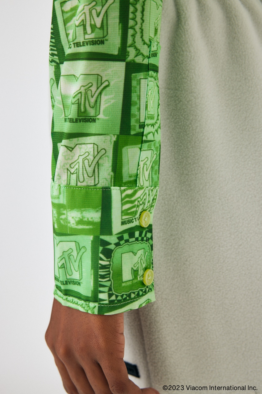 MTV SHEER シャツ GRN FREE