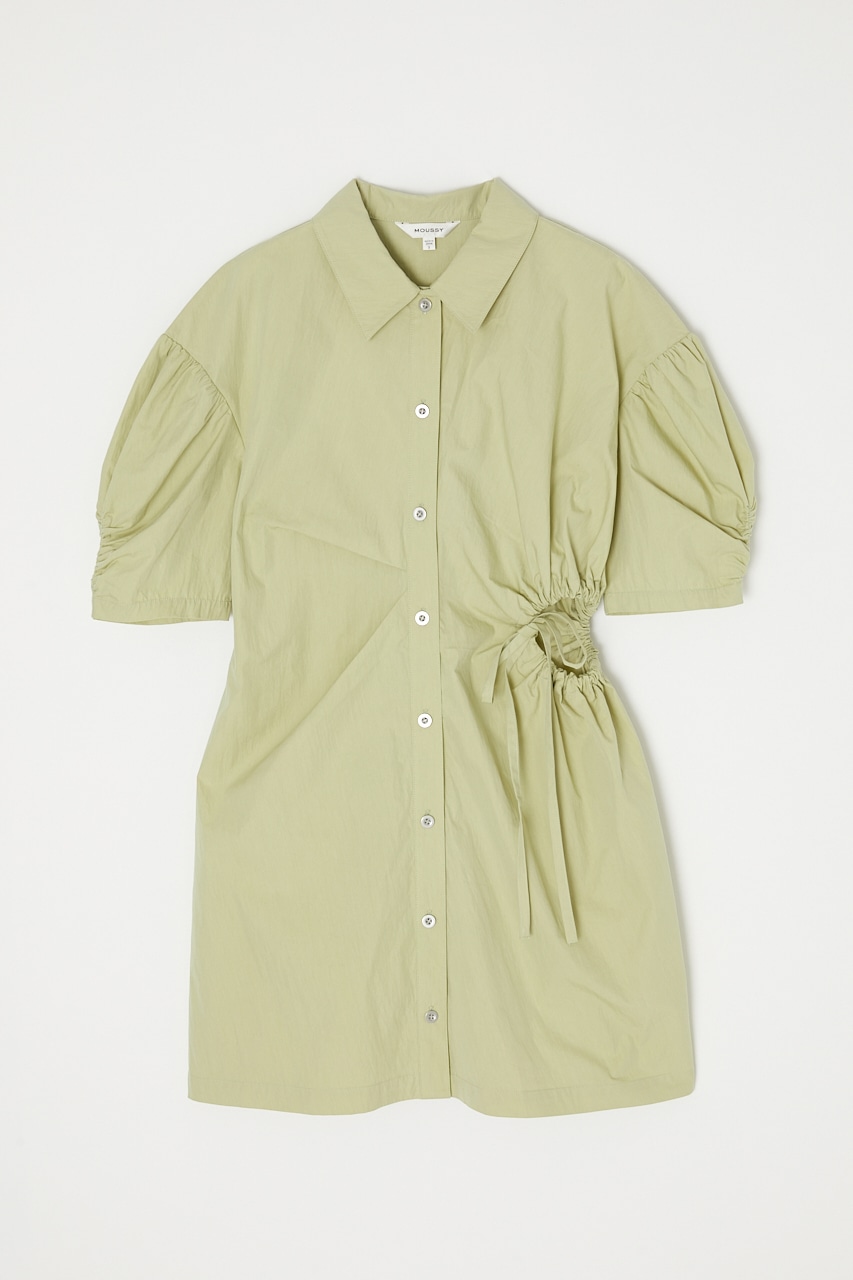 MOUSSY | SIDE OPEN SHIRT ミニドレス (ワンピース(ロング） ) |SHEL