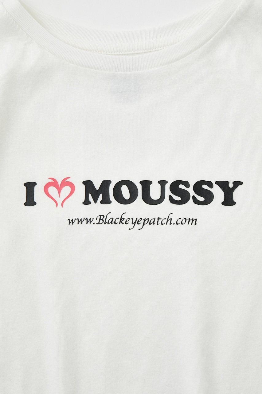 BEPxMOUSSY I LOVE MOUSSY Tシャツ