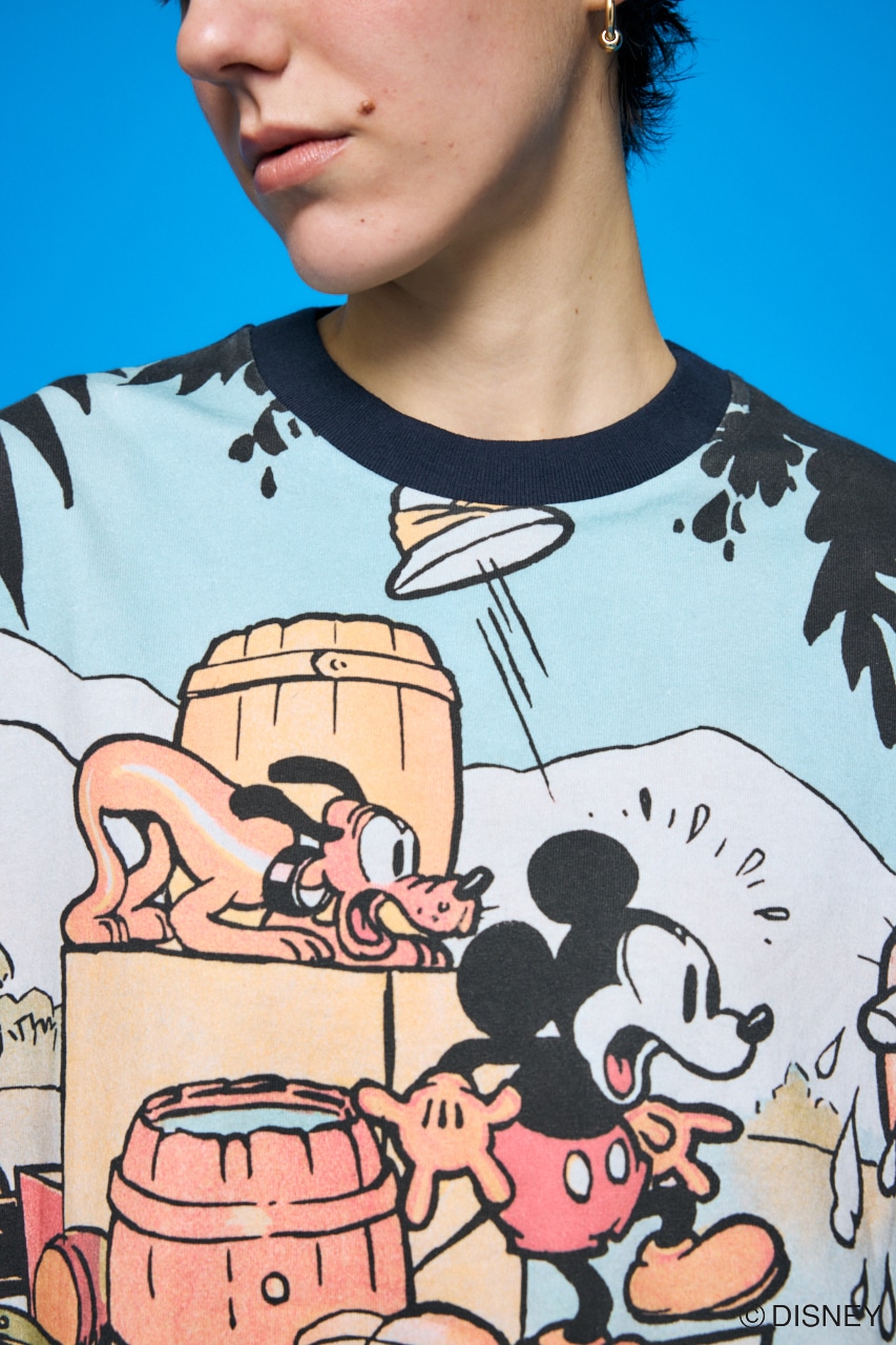 MD RETRO BIG Tシャツ / MICKEY BLK FREE