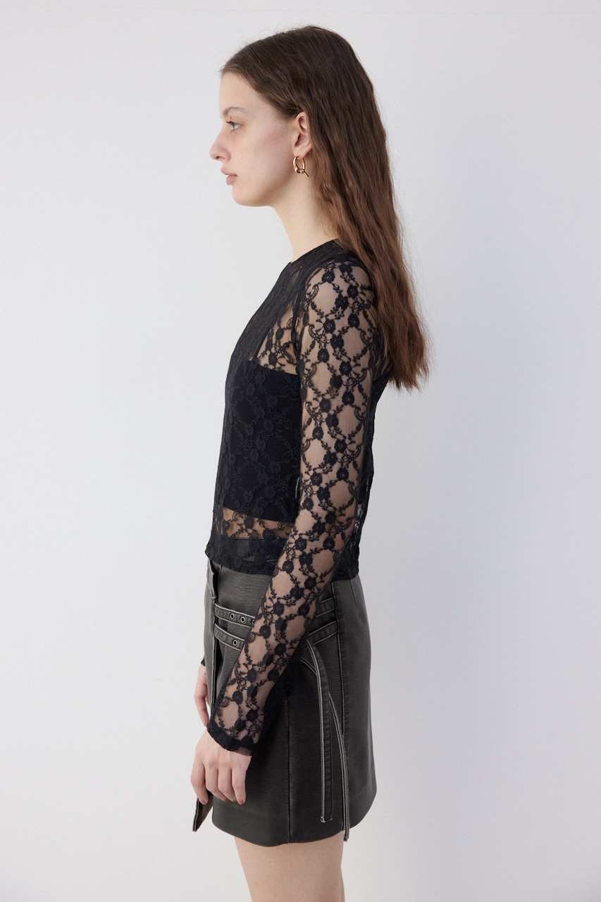 Ngm.S LACE トップス BLK FREE