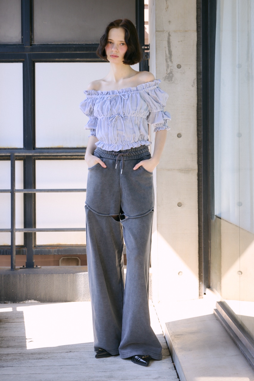 【LIMITED ITEM】HOLE OPEN SW パンツ BLK FREE