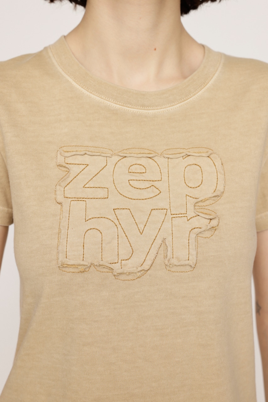 PATCH LOGO COMPACT Tシャツ L/BEG FREE