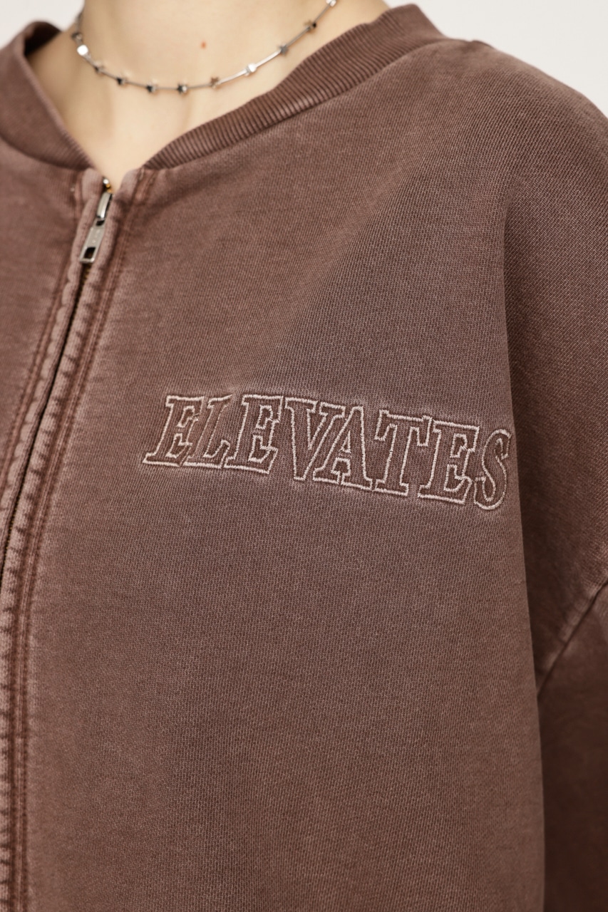 PATCH LOGO 2WAY スウェット BRN FREE